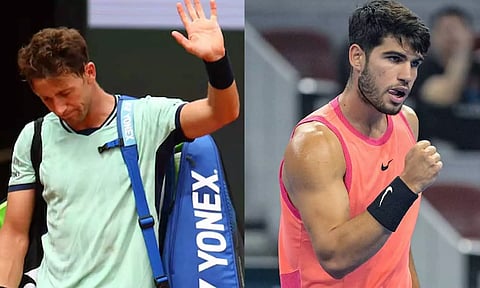 பிரெஞ்சு ஓபன் டென்னிஸ்: காஸ்பர் ரூட் தோல்வி: 3-வது சுற்றுக்கு முன்னேறிய அல்காரஸ்