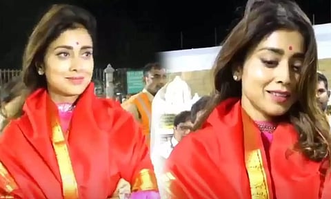 திருப்பதி ஏழுமலையான் கோவிலில் நடிகை ஸ்ரேயா தரிசனம்