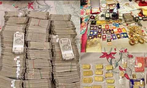 லஞ்ச வழக்கில் IRS அதிகாரி வீட்டில் சோதனை.. 3.5 கிலோ தங்கம், ரூ.1 கோடி பணம் பறிமுதல்