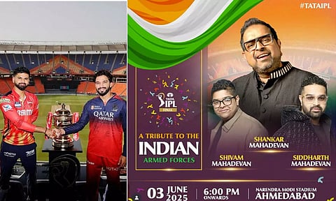 IPL நிறைவு விழாவில் ராணுவ வீரர்களுக்கு மரியாதை செலுத்தும் விதமாக சங்கர் மகாதேவன் இசை நிகழ்ச்சி