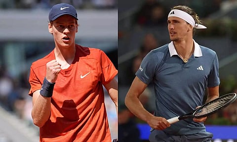 பிரெஞ்சு ஓபன் டென்னிஸ்: சின்னா், சுவரேவ் கால்இறுதிக்கு தகுதி