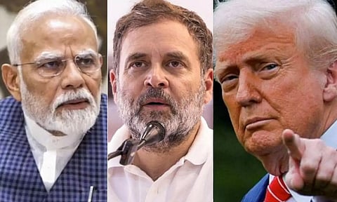 "நரேந்தர் - சரண்டர்" என்று டிரம்ப் சொன்னதும் போரை நிறுத்திய பிரதமர் மோடி - ராகுல் காந்தி தாக்கு