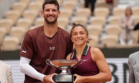 பிரெஞ்சு ஓபன் டென்னிஸ்: கலப்பு இரட்டையரில் இத்தாலி ஜோடி சாம்பியன்