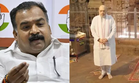 மீனாட்சி அம்மன் கோவிலில் பொதுமக்களுக்கு ஒரு விதி, அமித்ஷாவுக்கு ஒரு விதியா? - மாணிக்கம் தாகூர் கேள்வி