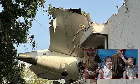 விமான விபத்து: மருத்துவ விடுதியில் சமையல் பணியில் ஈடுபட்டிருந்த தனது தாய் மற்றும் 2 வயது மகளை தேடும் நபர்..!