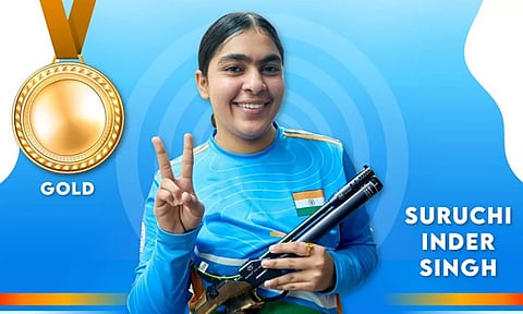 உலகக் கோப்பை துப்பாக்கி சுடுதல்: தங்கம் வென்றார் இந்திய வீராங்கனை சுருச்சி