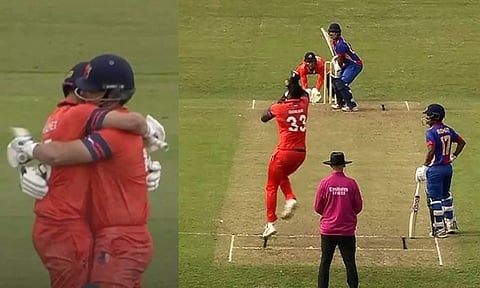 டி20 வரலாற்றில் முதல்முறையாக 3 சூப்பர் ஓவர்கள் - நேபாளத்தை வீழ்த்தி நெதர்லாந்து வெற்றி