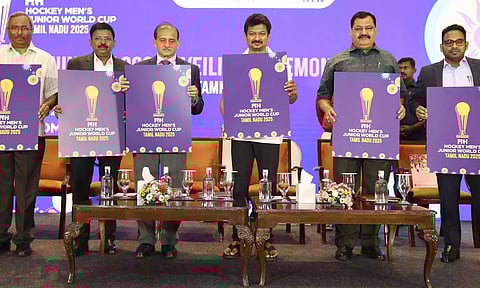 உலக கோப்பை ஜூனியர் ஹாக்கி போட்டிக்கான லோகோ வெளியீடு