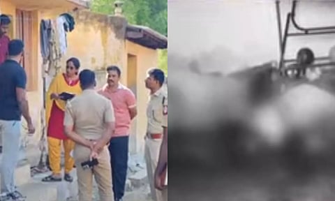 அருப்புக்கோட்டை அருகே மனைவி, 2 குழந்தைகளை வெட்டிக்கொலை செய்த தந்தை