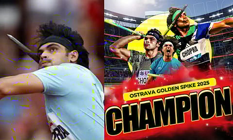 ஆஸ்ட்ராவா கோல்டன் ஸ்பைக் தொடரில் சாம்பியன் பட்டம் வென்றார் நீரஜ் சோப்ரா