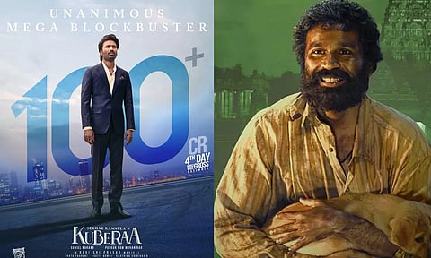 வசூல் வேட்டை..! 4 நாளில் ரூ.100 கோடியை அள்ளிய "குபேரா"