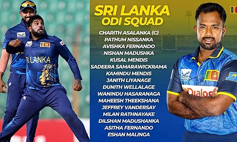 வங்கதேச அணிக்கு எதிரான ஒருநாள் தொடர்: இலங்கை அணி அறிவிப்பு