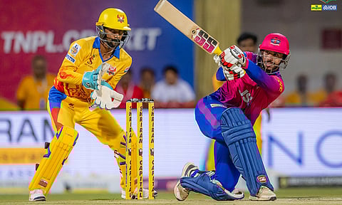 TNPL இறுதிப்போட்டி: திண்டுக்கல் அணிக்கு 221 ரன்கள் இலக்கு நிர்ணயம்