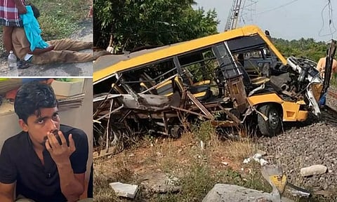 ரெயில்வே கேட்டை திறக்கும்படி நான் கூறவில்லை- வேன் டிரைவர் மறுப்பு