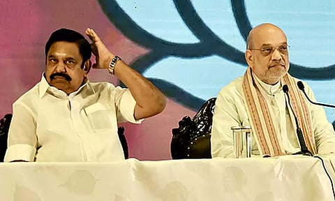 தமிழ்நாட்டில் அதிமுக - பாஜக வெற்றி பெற்றால் 'கூட்டணி ஆட்சி' என அமித் ஷா மீண்டும் திட்டவட்டம்