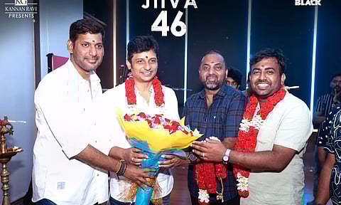 Jiiva 46 : மீண்டும் இணையும் ப்ளாக் திரைப்பட கூட்டணி