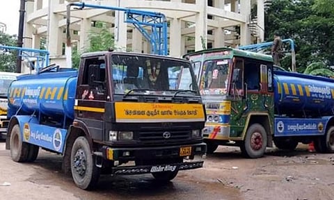 குடிநீர் லாரிகளில் ஜி.பி.எஸ் கருவி பொருத்தம்- விதிமுறைகளை மீறினால் ரூ.10 ஆயிரம் அபராதம்