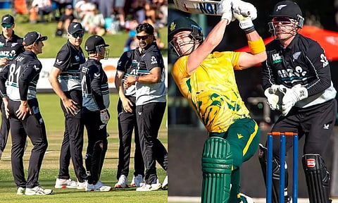 முத்தரப்பு தொடர்: தென் ஆப்பிரிக்காவை 21 ரன்கள் வித்தியாசத்தில் வீழ்த்தியது நியூசிலாந்து