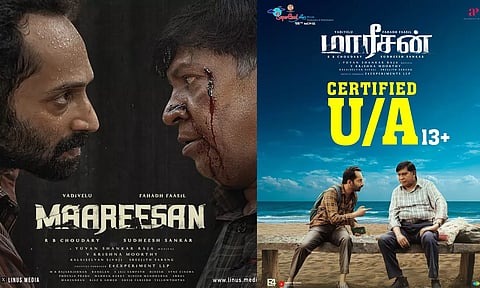 'மாரீசன்' திரைப்படத்திற்கு U/A சான்றிதழ் வழங்கிய தணிக்கை குழு