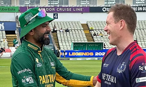 லெஜண்ட் உலக சாம்பியன்ஷிப்: இங்கிலாந்தை 5 ரன்கள் வித்தியாசத்தில் வீழ்த்தியது பாகிஸ்தான் சாம்பியன்ஸ்..!