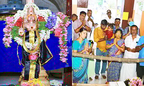 ஆடி முதல் சனிக்கிழமை - குச்சனூர் சனீஸ்வர பகவான் கோவிலில் திரளான பக்தர்கள் வழிபாடு