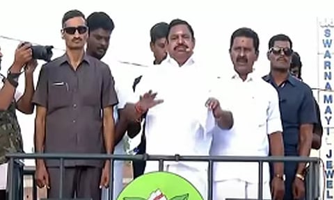 முதலமைச்சர் மு.க.ஸ்டாலின் பூரண நலம் பெற பிரார்த்திக்கிறேன்- பரப்புரையில் இ.பி.எஸ்