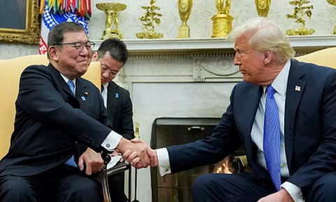 அமெரிக்கா-ஜப்பான் இடையே மிகப்பெரிய வர்த்தக ஒப்பந்தம்: டிரம்ப் அறிவிப்பு