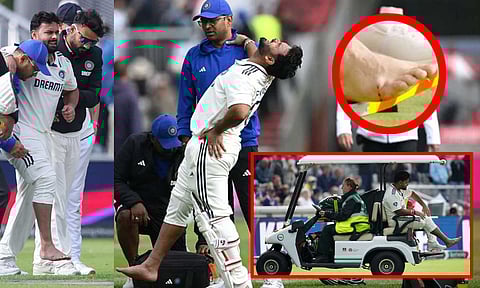 ENG vs IND: 4வது டெஸ்ட் - காலில் ஏற்பட்ட காயத்தால் மைதானத்திலிருந்து வெளியேறிய பண்ட்!