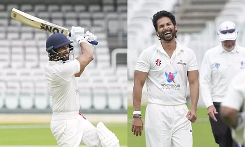 லண்டன் லார்ட்ஸ் மைதானத்தில் கிரிக்கெட் விளையாடிய பாலிவுட் நடிகர் ஷாஹித் கபூர்