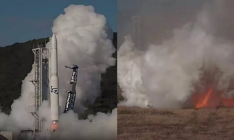 VIDEO: 14 விநாடிகளிலேயே தரையில் விழுந்த ராக்கெட் - ஆஸ்திரேலியாவின் முதல் முயற்சி தோல்வி