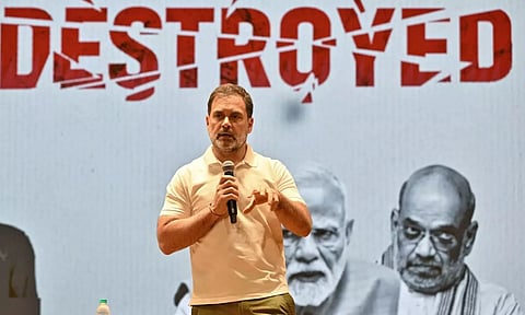 குற்றச்சாட்டுகளை ஏன் மறுக்கவில்லை?.. வாக்கு திருட்டு தரவுகளை கேட்ட தேர்தல் ஆணையத்திற்கு ராகுல் கேள்வி