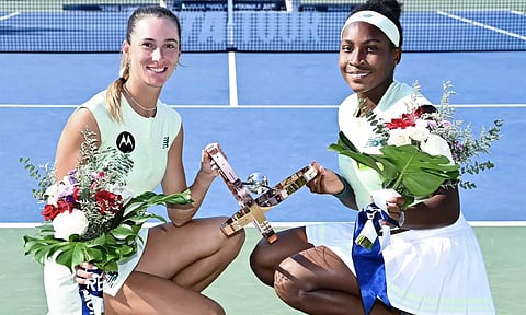 கனடா ஓபன் டென்னிஸ்: இரட்டையர் பிரிவில் சாம்பியன் பட்டம் வென்றது கோகோ காப் ஜோடி