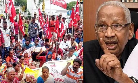 தூய்மைப் பணியாளர்களின் கோரிக்கையை அரசு பரிசீலிக்க வேண்டும் - வீரமணி வேண்டுகோள்