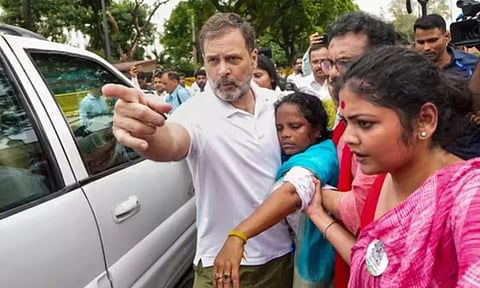 வாக்கு திருட்டை கண்டித்து தேர்தல் ஆணையம் நோக்கி பேரணி நடத்தி கைதான ராகுல் காந்தி விடுதலை