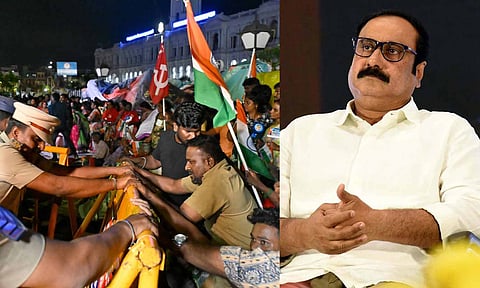 தூய்மைப் பணியாளர்களுக்கு எதிராக அடக்குமுறையை ஏவுவது வீரமல்ல... கோழைத்தனம்- அன்புமணி