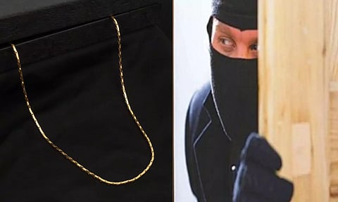 திருமண நகை என தெரிந்ததும் திருடிய தங்கச் செயினை திருப்பி கொடுத்த திருடன்.. மன்னிப்பு கடிதத்தில் நெகிழ்ச்சி