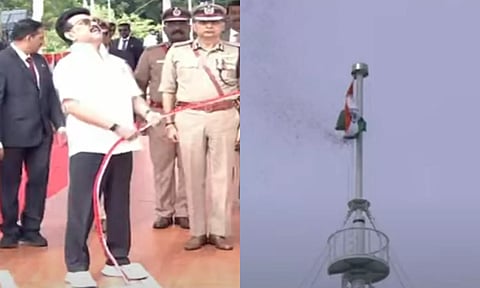 79-வது சுதந்திர தின விழா- கோட்டை கொத்தளத்தில் தேசியக்கொடி ஏற்றி வைத்தார் முதலமைச்சர் மு.க.ஸ்டாலின்