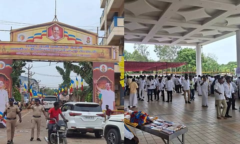 பா.ம.க. பொதுக்குழு கூட்டம் கூடியது- ஏராளமான தொண்டர்கள் குவிந்தனர்