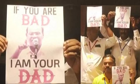 IF YOU ARE BAD I AM YOUR DAD... பாமக தொண்டர்கள் பிடித்த புகைப்படங்கள் இணையத்தில் வைரல்