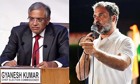 இந்தியா கூட்டணி ஆட்சிக்கு வரும்போது தேர்தல் ஆணையர்கள் மீது நடவடிக்கை எடுப்போம் - ராகுல்காந்தி