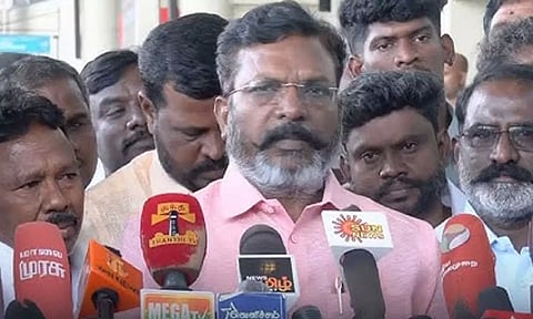 தற்குறி எடப்பாடி பழனிசாமி என்று பேசியவர் அண்ணாமலை- திருமாவளவன்