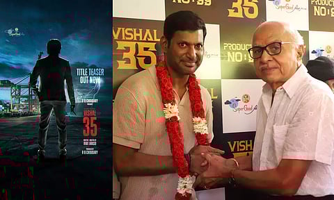 மகுடம்: விஷால் 35 படத்தின் டைட்டில் டீசர் வெளியீடு!