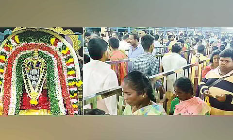 விநாயகர் சதுர்த்தி விழாவையொட்டி பிள்ளையார்பட்டி கற்பக விநாயகர் கோவிலில் குவிந்த பக்தர்கள்