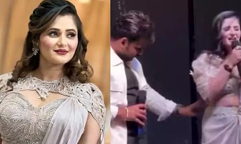 இடுப்பை கிள்ளியதால்... அதிரடி முடிவு எடுத்த போஜ்புரி நடிகை