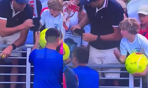 அமெரிக்க ஓபன்: வீரர் சிறுவனுக்கு கொடுத்த தொப்பியை பறித்த போலந்து நிறுவன சிஇஓ- வைரலாகும் அவர் அளித்த விளக்கம்..!