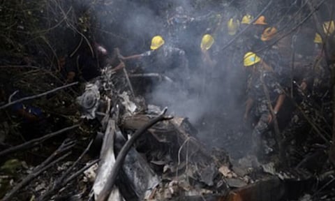 பாகிஸ்தான் ஆக்கிரமிப்பு காஷ்மீரில் ஹெலிகாப்டர் விழுந்து விபத்து - 5 பேர் பலி