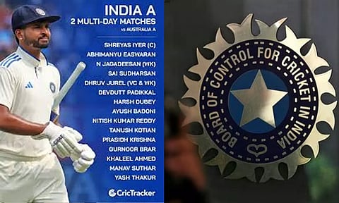 இரண்டு 4 நாள் டெஸ்ட் போட்டிக்கான இந்தியா ஏ அணி- பிசிசிஐ அறிவிப்பு