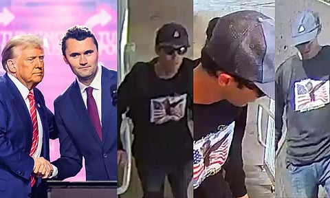 சார்லி கிர்க் கொலை: குற்றவாளி கல்லூரி மாணவரா?- புகைப்படங்களை வெளியிட்ட FBI - தலைக்கு ரூ.88 லட்சம் பரிசு