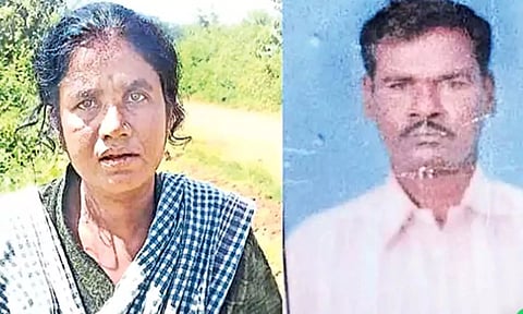 கணவர் விஷம் வைத்து கொலை - இழப்பீடு பணத்திற்காக புலி தாக்கியதாக நாடகமாடிய மனைவி