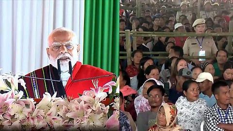 மணிப்பூரை அமைதி மற்றும் செழிப்பின் அடையாளமாக மாற்ற விரும்புகிறோம்: பிரதமர் மோடி பேச்சு